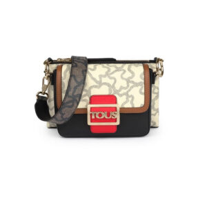 Bandolera Doble Kaos Icon Multi Rojo - Beige