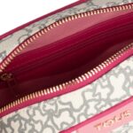 Bandolera Kaos Mini beige y fucsia - Imagen 2