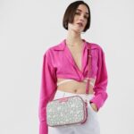 Bandolera Kaos Mini beige y fucsia - Imagen 4