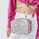 Bandolera Kaos Mini beige y fucsia - Imagen 6