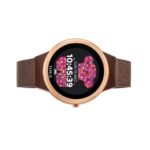 Reloj smartwatch Rond Connect de acero IP rosado con correa mesh - Imagen 2