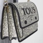 Bandolera mediana Audree Kaos Mini beige y negro - Imagen 5