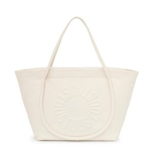 Capazo grande de piel beige TOUS Miranda