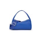 Bolso Duffle pequeño de piel azul eléctrico TOUS Miranda