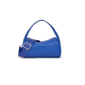 Bolso Duffle pequeño de piel azul eléctrico TOUS Miranda