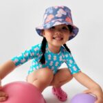 Gorro de playa de niño Aqua azul marino - Imagen 3
