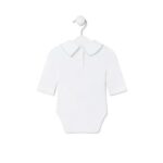 Body de bebé liso blanco - Imagen 2
