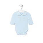 Body de bebé liso celeste
