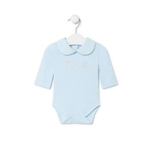 Body de bebé liso celeste
