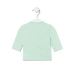 Camiseta de bebé cruzada lisa bruma - Imagen 2