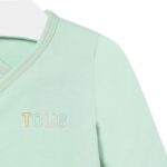Camiseta de bebé cruzada lisa bruma - Imagen 3