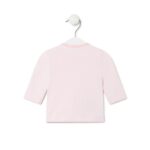 Camiseta de bebé cruzada lisa blanca - Imagen 2
