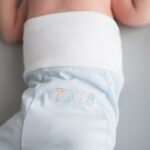 Polaina de bebé lisa celeste - Imagen 4
