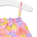 Vestido de tirantes de niña Aqua rosa - Imagen 3