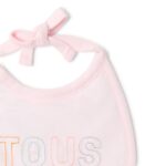 Set de baberos bebé bordados rosa - Imagen 3