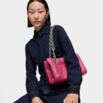 Bolso de hombro mediano fucsia TOUS MANIFESTO New - Imagen 4
