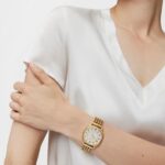 Reloj analógico Osier 1920 de acero IP dorado - Imagen 4