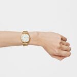 Reloj analógico Osier 1920 de acero IP dorado - Imagen 6