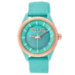 Reloj analógico solar turquesa Vibrant Sun