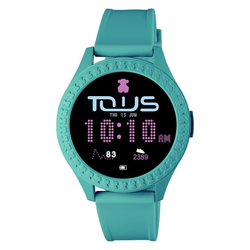 200350993_00 Reloj smartwatch Smarteen Connect con correa de silicona verde - Imagen 1