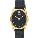 Reloj analógico Dai de acero con correa de piel Kaos negra - Imagen 3
