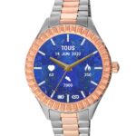 Reloj smartwatch con brazalete de acero y acero IP rosado T-Bear Connect - Imagen 3