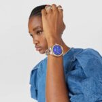 Reloj smartwatch con brazalete de acero y acero IP rosado T-Bear Connect - Imagen 5