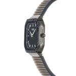 Reloj analógico de acero IP negro con zirconitas Gleam Fresh - Imagen 2