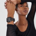 Reloj analógico de acero IP negro con zirconitas Gleam Fresh - Imagen 4