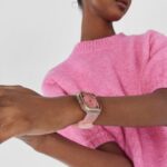 Reloj analógico de acero IPG rosa con zirconitas Gleam Fresh - Imagen 4