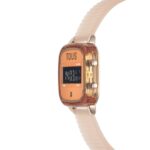 Reloj digital de policarbonato con correa de silicona naranja D-Logo Fresh - Imagen 2
