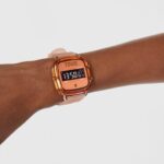 Reloj digital de policarbonato con correa de silicona naranja D-Logo Fresh - Imagen 5