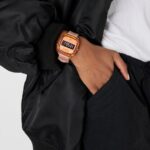 Reloj digital de policarbonato con correa de silicona naranja D-Logo Fresh - Imagen 6