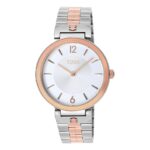 Reloj analógico con brazalete de acero y acero IPRG rosado S-Band