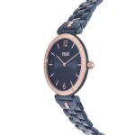 Reloj analógico con brazalete de acero IP azul y acero IPRG rosado S-Band - Imagen 2