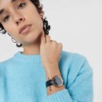 Reloj analógico con brazalete de acero IP azul y acero IPRG rosado S-Band - Imagen 5
