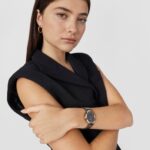 Reloj analógico con brazalete de acero IP gris y acero IPRG rosado S-Band - Imagen 3