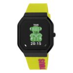 Reloj smartwatch con correa de nylon y correa de silicona verde B-Connect - Imagen 2