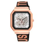 Reloj smartwatch con correa de nylon y correa de silicona rosa B-Connect