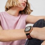 Reloj smartwatch con correa de nylon y correa de silicona rosa B-Connect - Imagen 5
