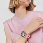 Reloj smartwatch con correa de nylon y correa de silicona rosa B-Connect - Imagen 6