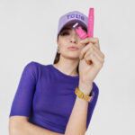 Reloj smartwatch con correa de nylon y correa de silicona fucsia T-Band - Imagen 4