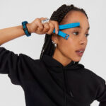 Reloj smartwatch con correa de nylon y correa de silicona azul T-Band - Imagen 5