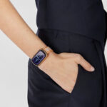 Reloj smartwatch con correa de nylon y correa de silicona blanca T-Band - Imagen 6