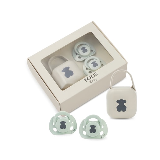 295825204_00 Pack 2 chupetes Bear Verde - Imagen 1