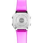 Reloj digital de policarbonato fucsia y acero D-BEAR Fresh - Imagen 3