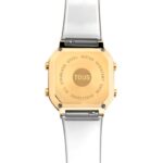 Reloj digital de policarbonato transparente y acero IPG dorado D-BEAR Fresh - Imagen 3