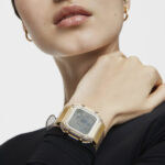 Reloj digital de policarbonato transparente y acero IPG dorado D-BEAR Fresh - Imagen 5