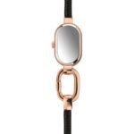Reloj analógico con brazalete de acero IP negro y caja de acero IPRG rosado TOUS Hold Oval - Imagen 3