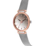 Reloj analógico con brazalete de acero y caja de aluminio en color IPRG rosado TOUS S-Mesh Mirror - Imagen 2